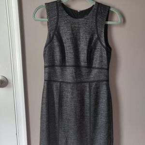 Ann Taylor Gray Black Sleeveless Dress